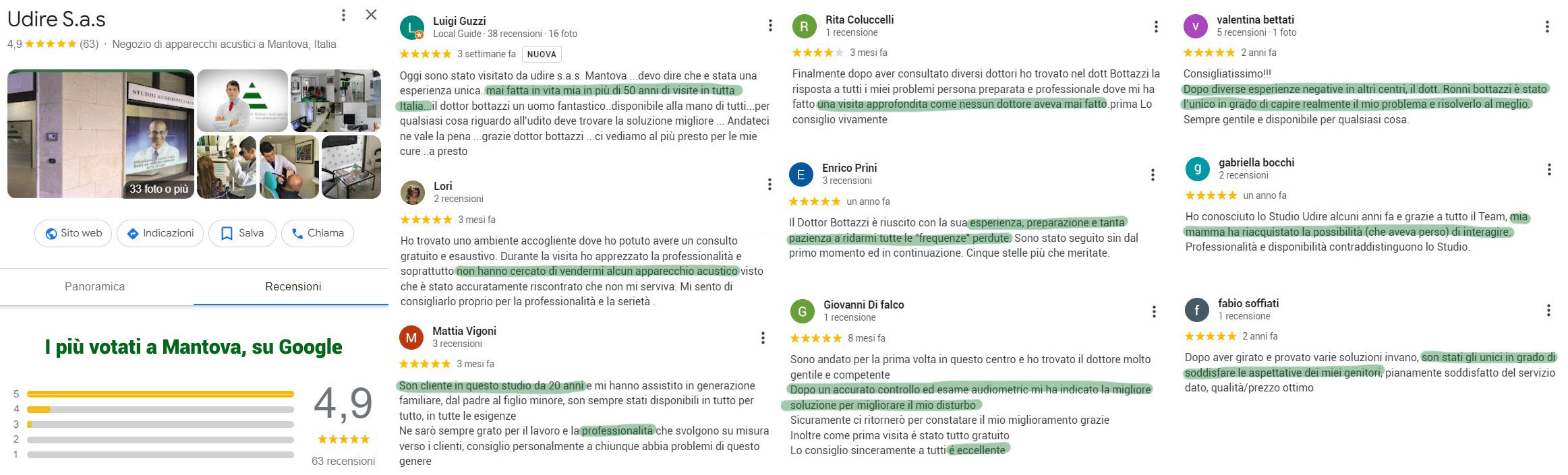Recensioni dello studio udire